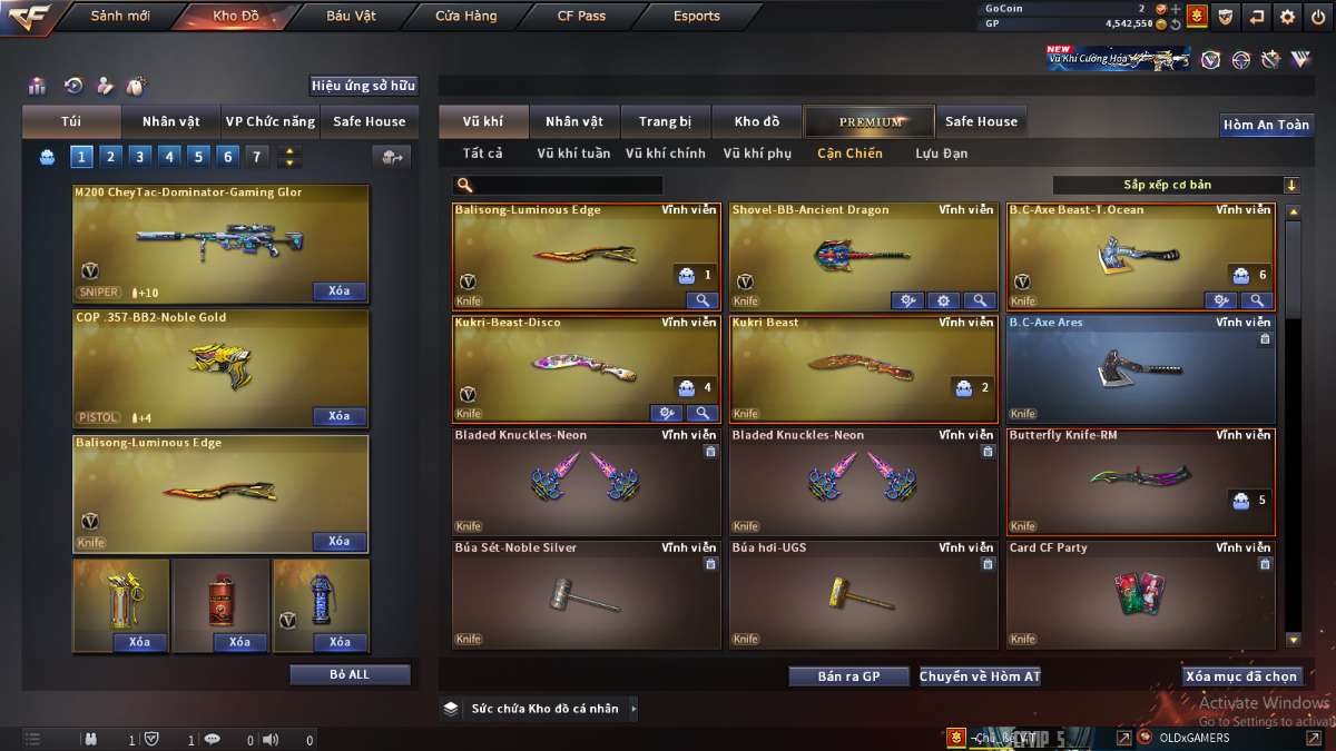 shop acc cf uy tin gia re